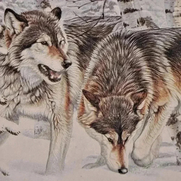 Winter vigil  wolves by the Bradford exchange Plate - Picture 5 of 15